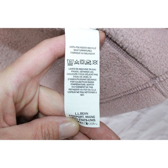 LL Bean Women's Mountain Classic Fleece Jacket Pink Size M - Picture 8 of 10